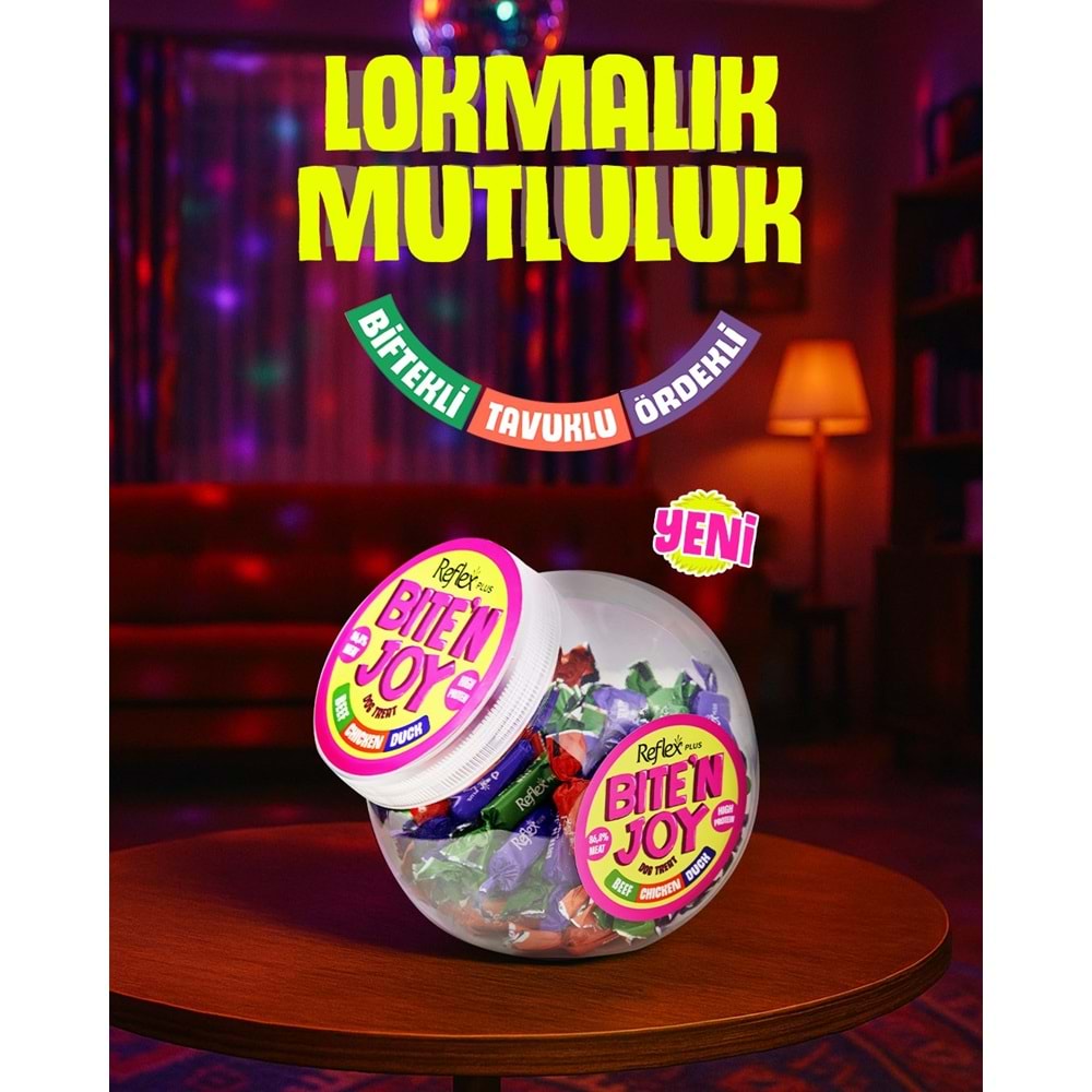 Reflex Plus DANA ETLİ, TAVUKLU VE ÖRDEK ETLİ KÖPEK ÖDÜL MAMASI 250 G