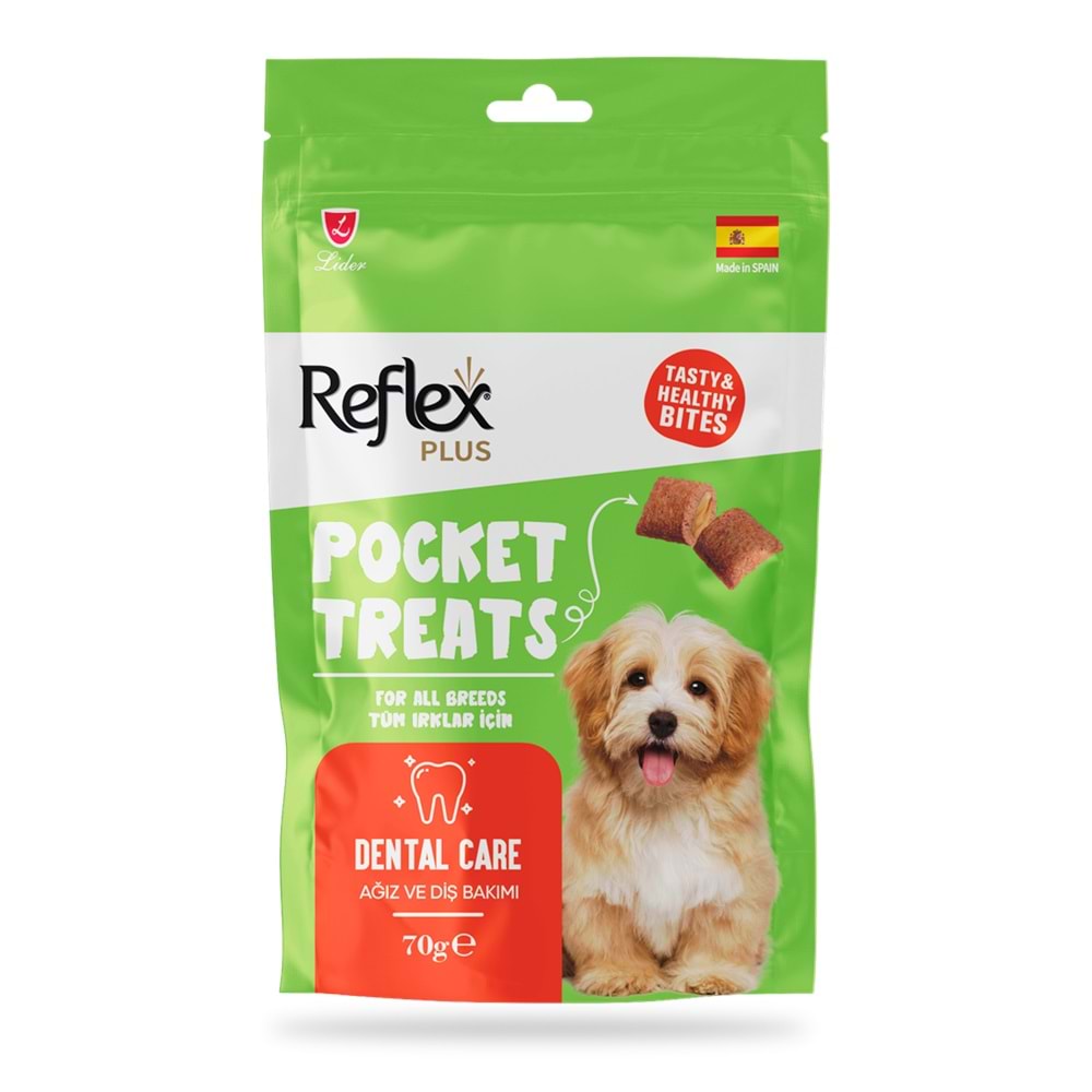 REFLEX POCKET TREATS AĞIZ VE DİŞ SAĞLIĞI İÇİN KÖPEK ÖDÜL MAMASI 70 G