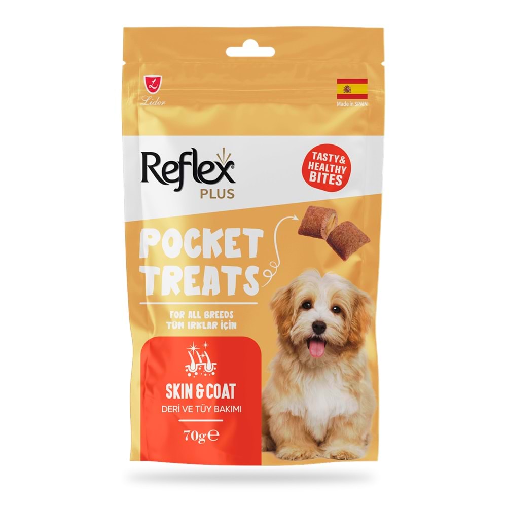 REFLEX POCKET TREATS EKLEM SAĞLIĞI İÇİN KÖPEK ÖDÜL MAMASI 70 G