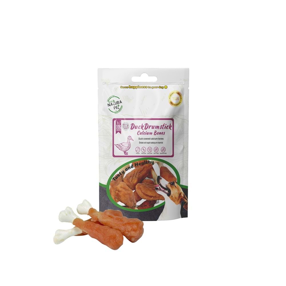 ECO NATURA PET DUCK DRUM STİCK CALCIUM BONES 90 Gr