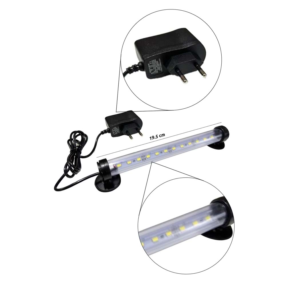 ATLANTİK LED LAMBA - 20 CM BEYAZ