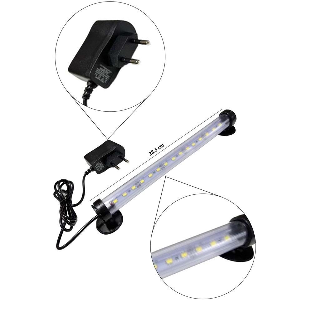 ATLANTİK LED LAMBA - 30 CM BEYAZ