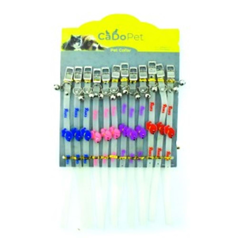 20-31-4 CADO PET 12 Lİ SET SİLİKON RESES BOYUN TASMA