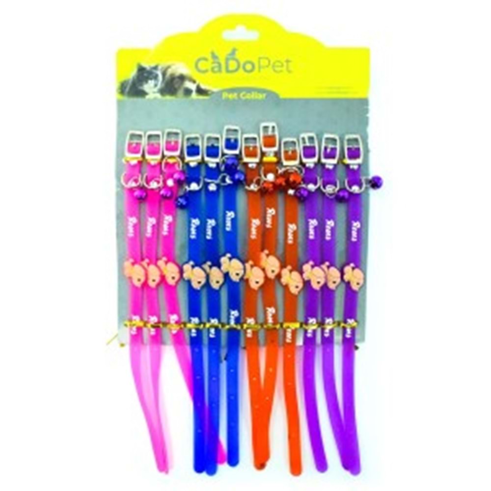 20-31-6 CADO PET 12 Lİ SET SİLİKON RESES BOYUN TASMA