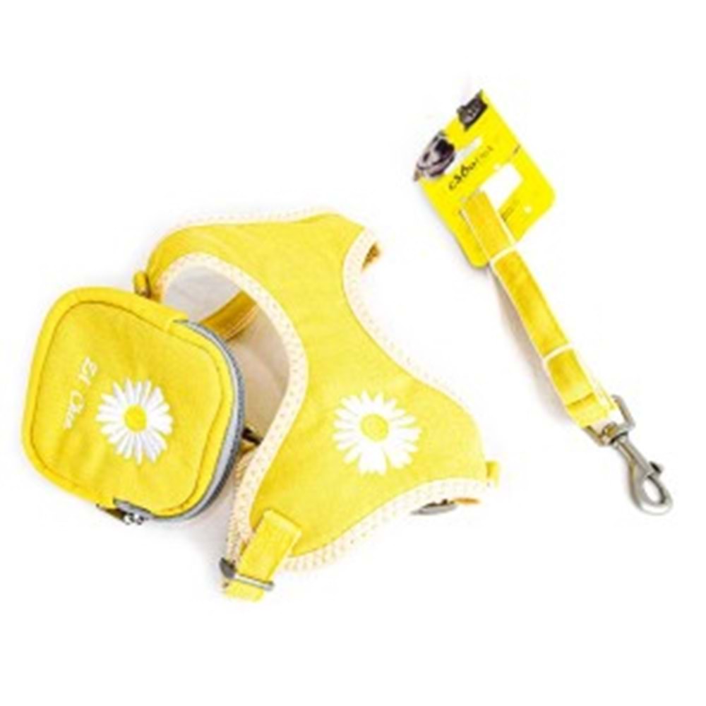 21-1-40 CADOPET 1,5 CM SIRT ÇANTALI FİLELİ BEL TASMA TAKIM (M)