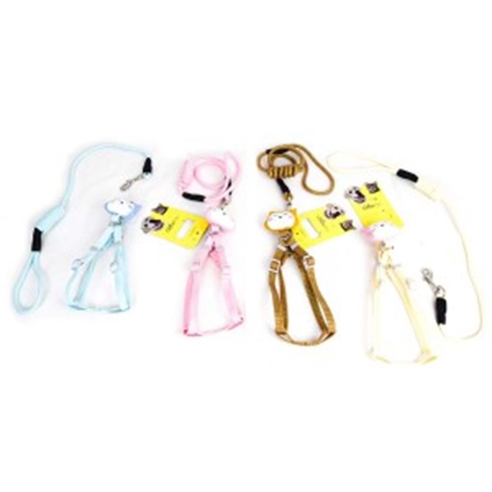 21-1-43 CADOPET 6 MM FİTİL GEZDİRMELİ AKSESUARLI BEL TASMA TAKIM (12)