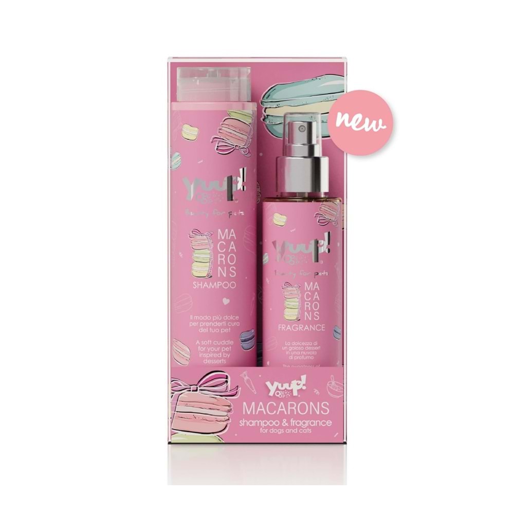 Yuup! Macarons Duo-Shampoo and Fragrance made in italy