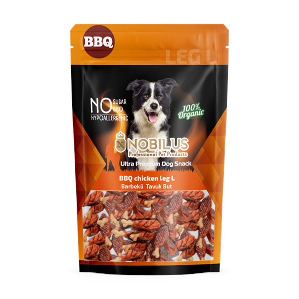 NOBİLUS BARBEKÜ TAVUK BUT Köpek Ödülü 80Gr
