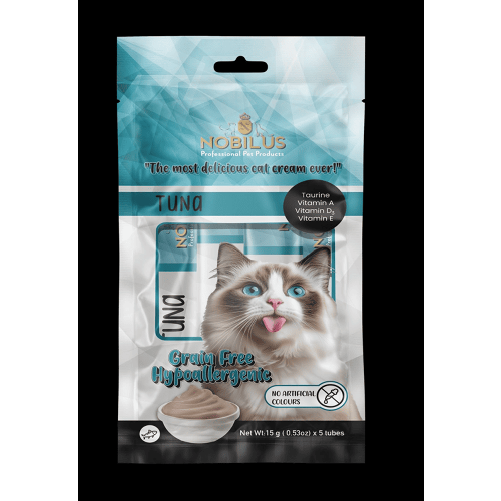 NOBILUS TON BALIKLI KEDİ KREMA ÖDÜLÜ 5x15g