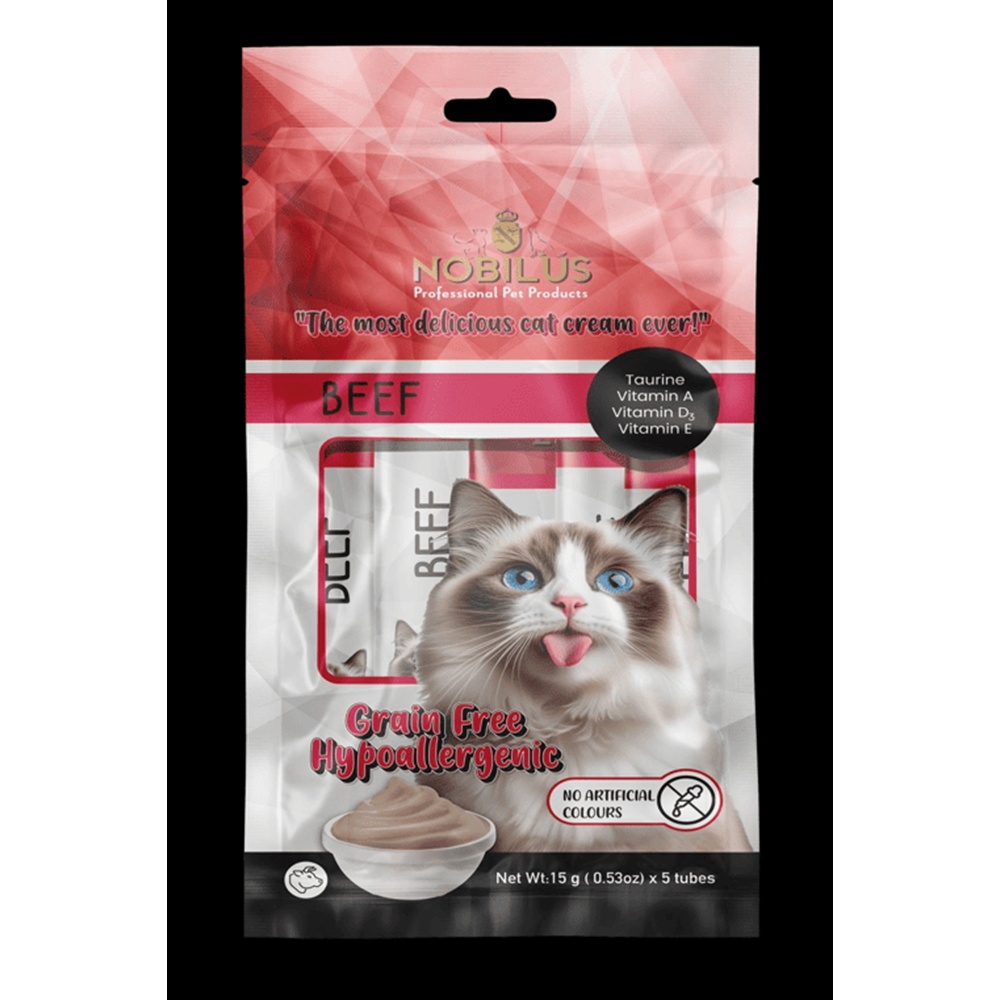 NOBILUS DANA ETLİ KEDİ KREMA ÖDÜLÜ 5x15g