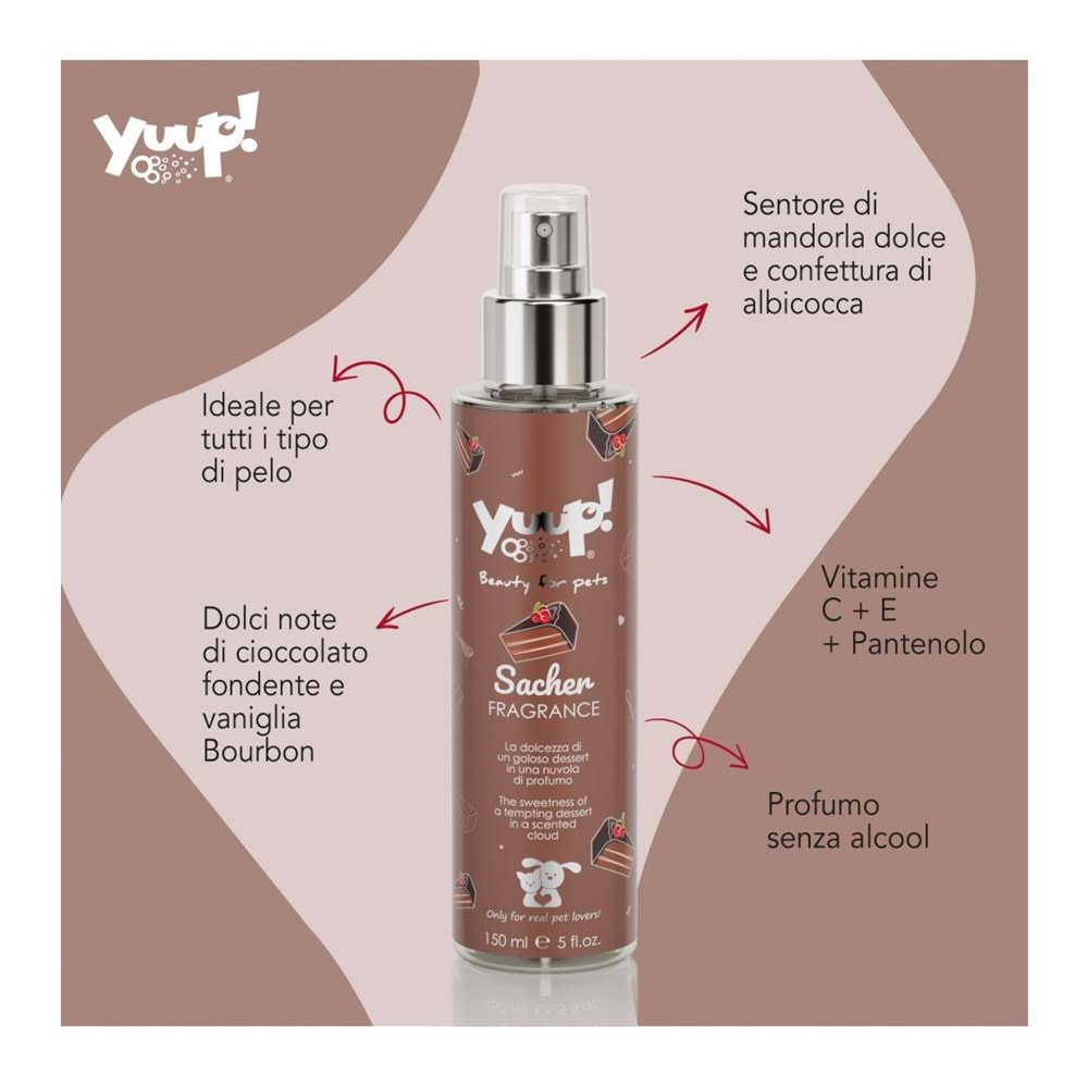 Yuup! Home-Sacher Fragrance 150 ml/5fl.oz made in italy