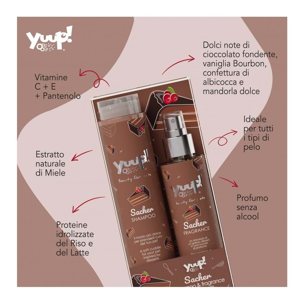 Yuup! Sacher Duo-Shampoo and Fragrance made in italy