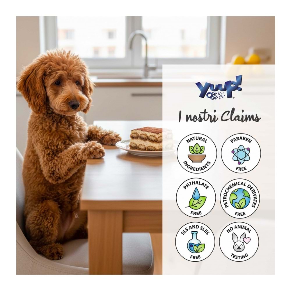 Yuup! Home-Tiramisü Shampoo 250 ml/8.5fl.oz made in italy