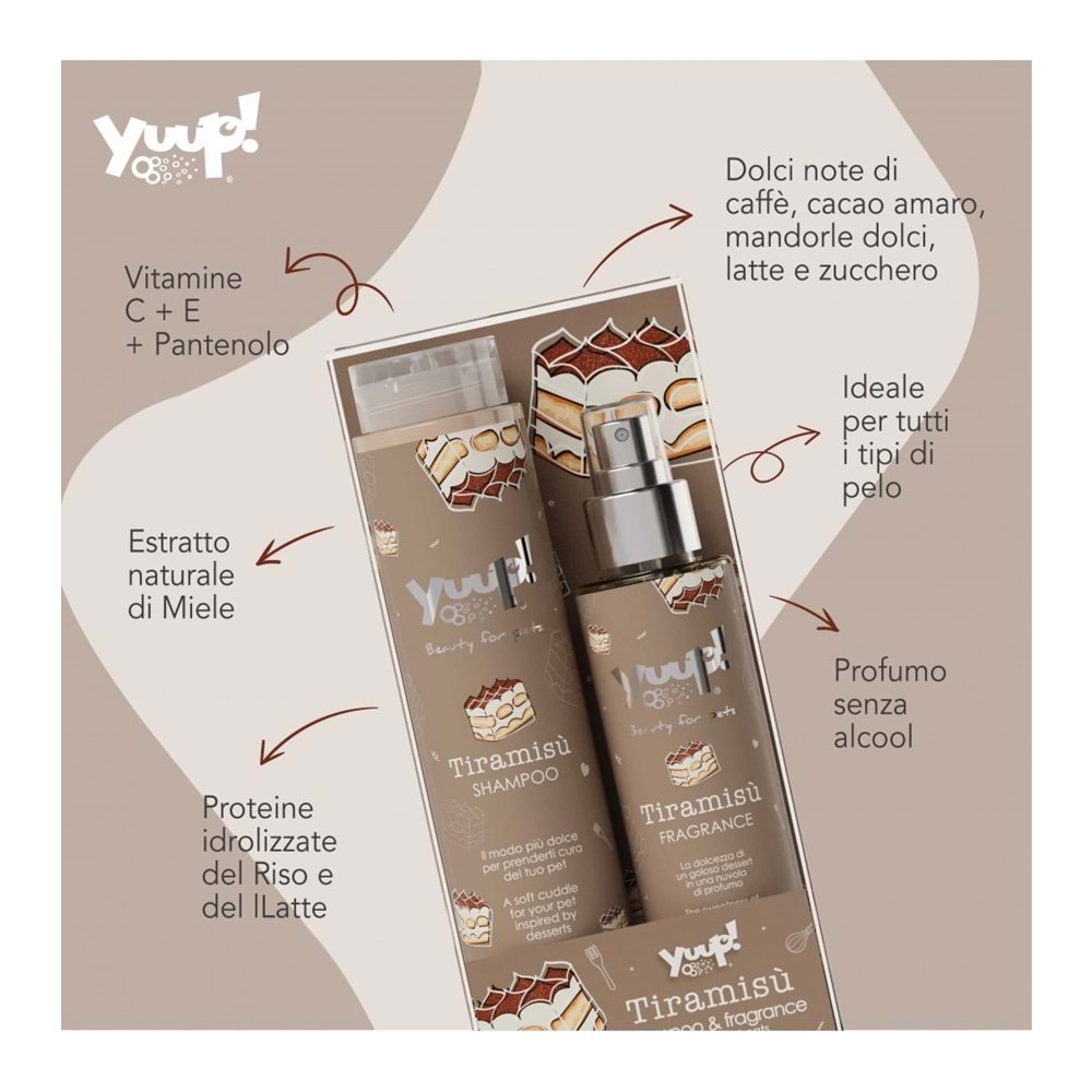 Yuup! Tiramisü Duo-Shampoo and Fragrance made in italy
