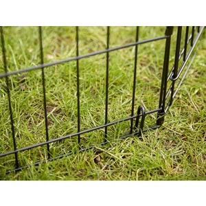 Savic Köpek Parkı 2 | Yavru Köpek ve Köpek Oyun Parkı – Siyah E-Kaplama 91 CM