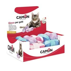 Camon Yaylı Top Kedi Oyuncağı 12li