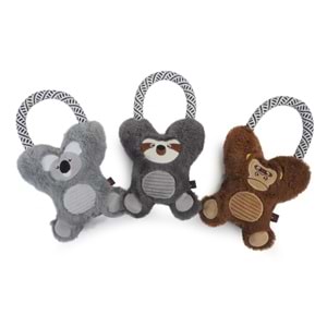 Dog toy - Polyester Gorilla w/squeaker, three models, approx. 20cm