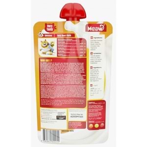 MOOW TAZE TAVUKLU&KEÇI SÜTLÜ KEDI ET EZMESI 90GR