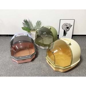 JCS KEDİ TUVALETİ KORİDORLU KEPÇELİ 57.5*44*44