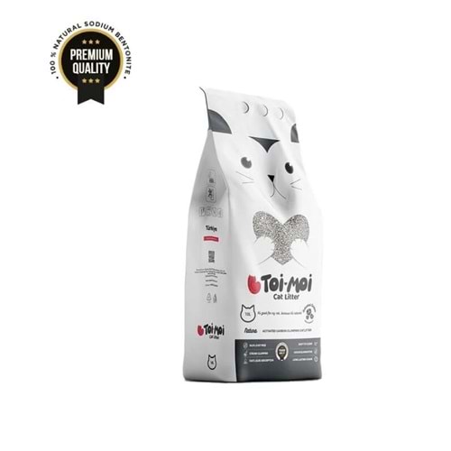 TOİ MOİ NATURA GREY AKTİF KARBON 10 KG KEDİ KUMU FB 0525