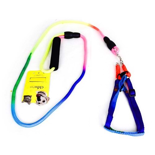 FİTİL GEZDİRMELİ GÖKKUŞAĞI BEL TASMA TAKIM (8 MM)