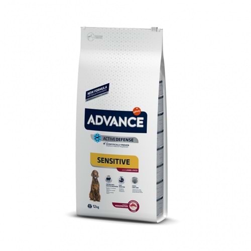 ADVANCE DOG SENSITIVE LAMB & RICE 12 KG
