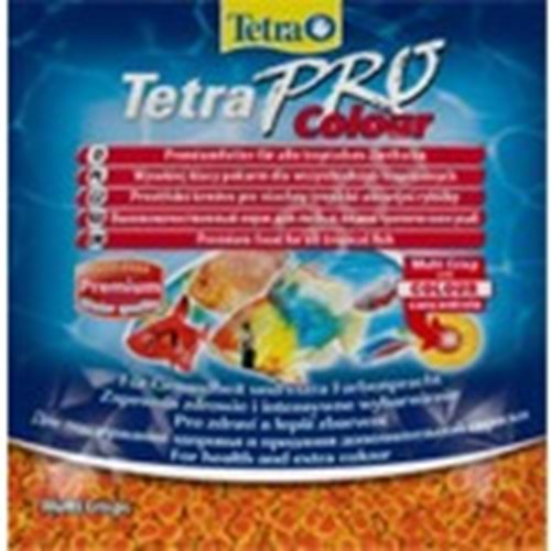 Tetra Pro Colour Renklendirici Tropikal Balık Yemi - 12GR