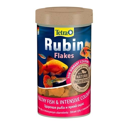 Tetra Rubin Flakes Renklendirici Tropikal Pul Balık Yemi - 1LT