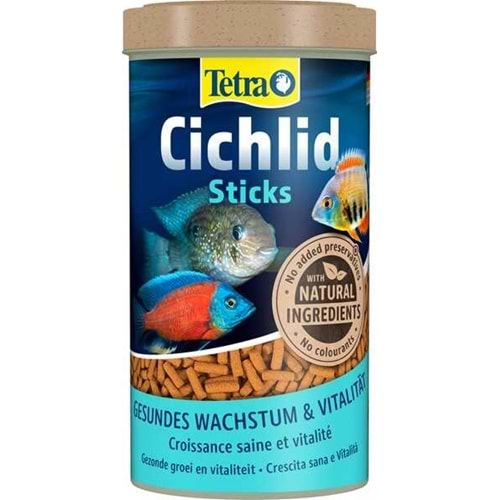 Tetra Cichlid Sticks Cichlid Çubuk Balık Yemi - 1LT