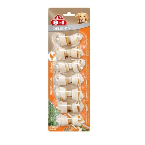 8IN1 DelightsBones Köpek ÖdülKemiği Tavuklu XS 84GR