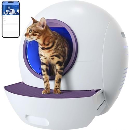 ELSPET OTAMATİK AKILLI KEDİ TUVALETİ 411-ELS407