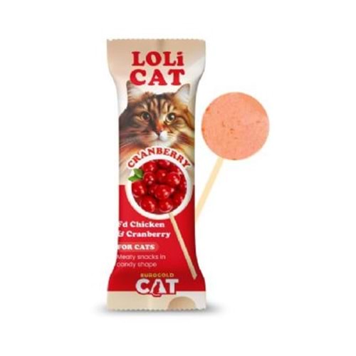 EuroGold Cat LoliCat FD Kedi Ödülü Kızılcıklı 1,5Gr (15 li)