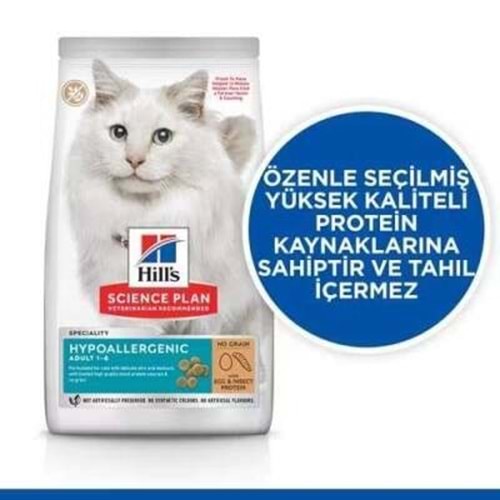 Hill's SP Hipoalerjenik Yumurta ve İnsekt Proteinli Kedi Maması 1.5KG