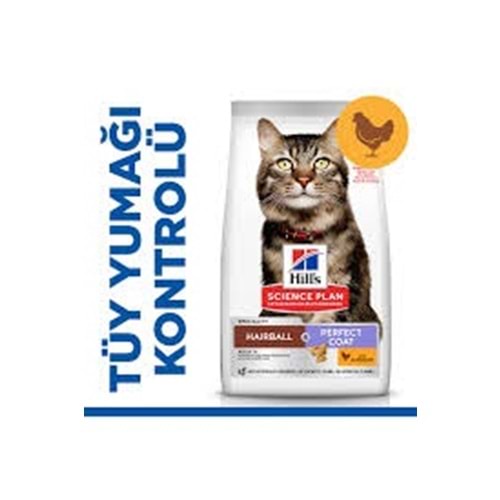 Hill's SP Tüy Yumağı Kontrolü ve Mükemmel Tüyler için Tavuklu Yetişkin Kedi Maması 1,5KG+BEAPHAR MALT