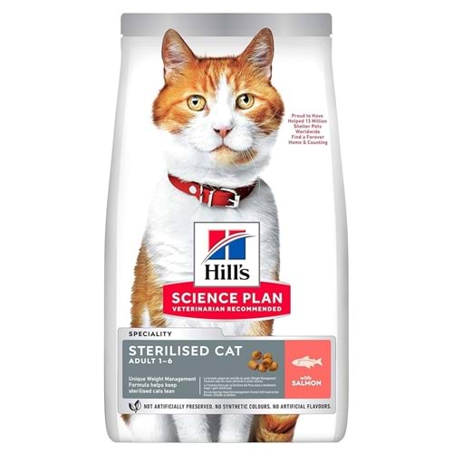 Hill's SP Somon Kısırlaştırılmış Yetişkin Kedi Maması 3KG Avantajlı Paket