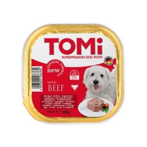 Tomi KÖPEK DANA ETLİ PATE ALÜMİNYUM YAŞ MAMA 300GR (PATE)