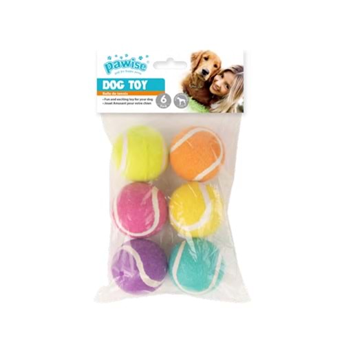 Pawise 6 Adet Tenis Topu 5 Cm Çap