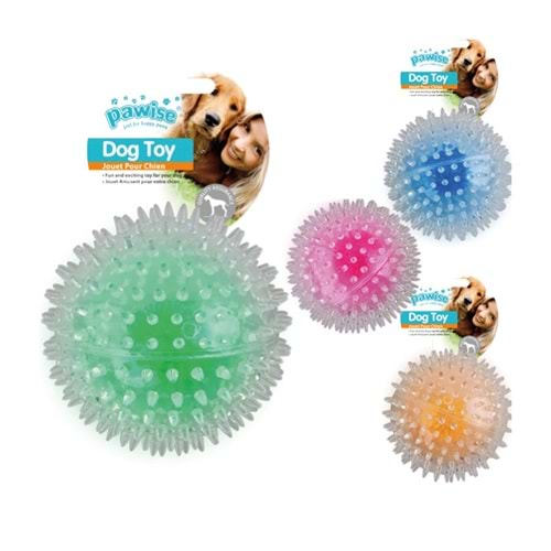 Pawise Flash Bouncer Ball Işıklı Şeffaf Plastik Top Kedi Oyuncağı 8 cm