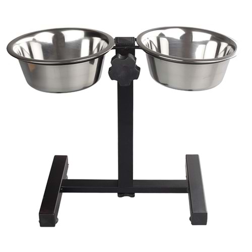 Fancy Paws Ayarl.Ayaklı İkili Ç.Mama Kabı-1QT- 16.5cm