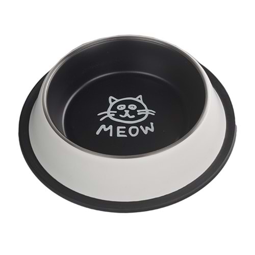 Fancy Paws Kedi Desenli Ç. Mama Kabı-16 Oz- 15.5cm