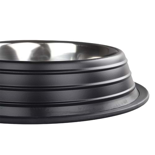 Fancy Paws Kabart. Çizgi Siyah Ç.Mama Kabı 16Oz-15.5cm