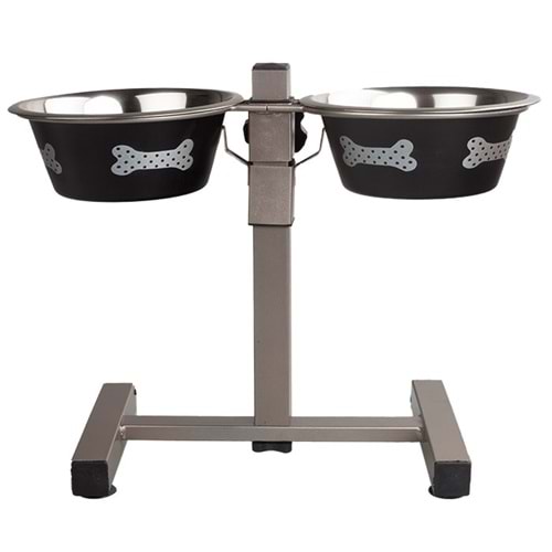 Fancy Paws Addt2B(Bn) 2 Qt Ayaklı Mama Su Kabı Seti