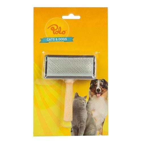 Yng 90310.02 Tahta Saplı Evcil Hayvan Tarak Med