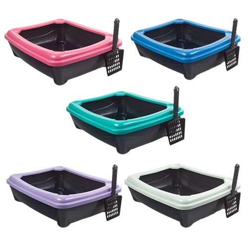 Eco Kitty Açık Tuvalet Kabı+Kürek 50X38X14Cm