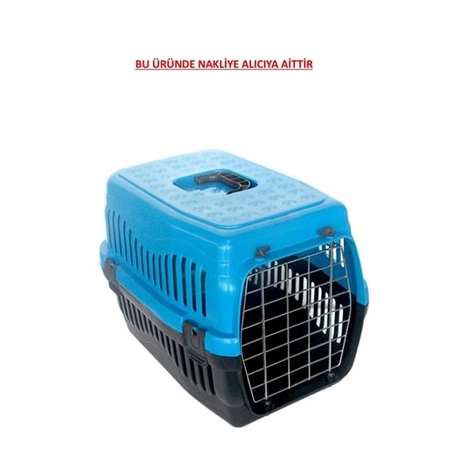 Kedi Köpek Küçük Metal kapılı Taşıma 48,5x32x32 Pembe Yeşil Mavi