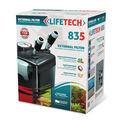 Lifetech Filtre Siyah Kova İçi Dolu 1000 L/h