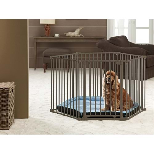 Savic Lüks Köpek Parkı | Yavru Köpek ve Köpek Oyun Parkı – warm Gri
