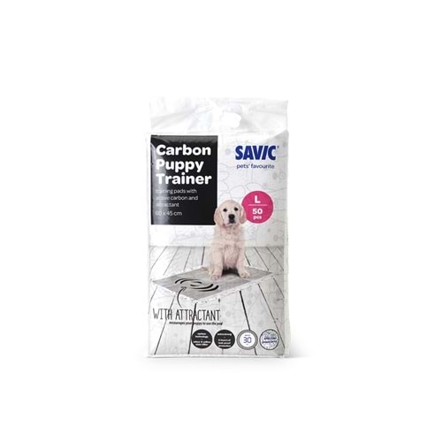 Savic Puppy Trainer Carbon Büyük Eğitim Pedleri - 50 Ped