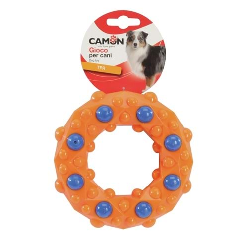 Dog toy - TPR geometric ring, approx. 14.5cm
