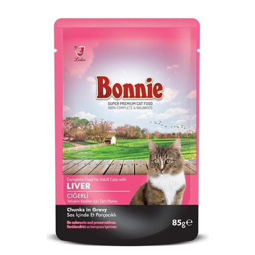 BONNIE KONSERVE POUCH CİĞER 85 GR